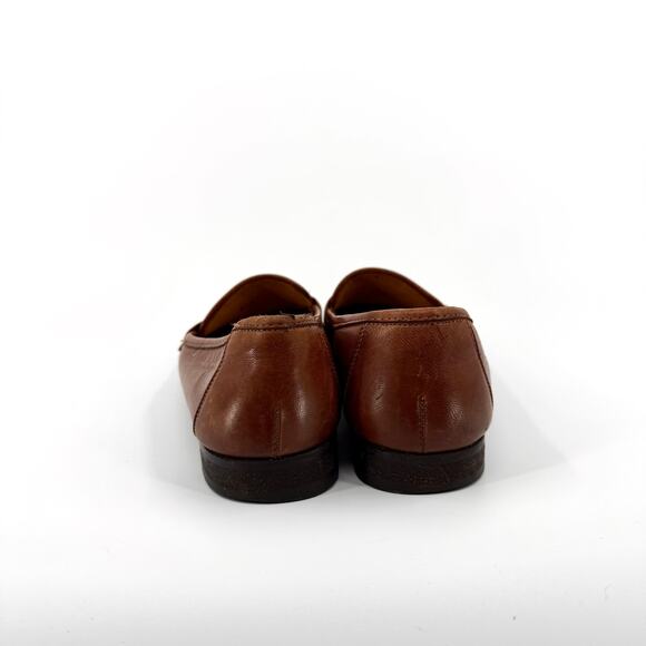 Vintage 80s Bally Italian Brown Leather Ruvera Gold Bit Loafers main image 5